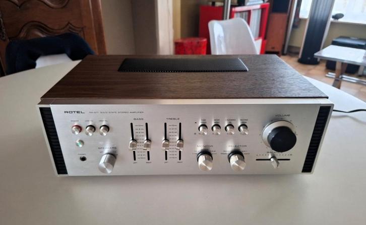 Vintage Rotel RA-611 versterker met service !, Audio, Tv en Foto, Versterkers en Ontvangers, Refurbished, Stereo, Minder dan 60 watt