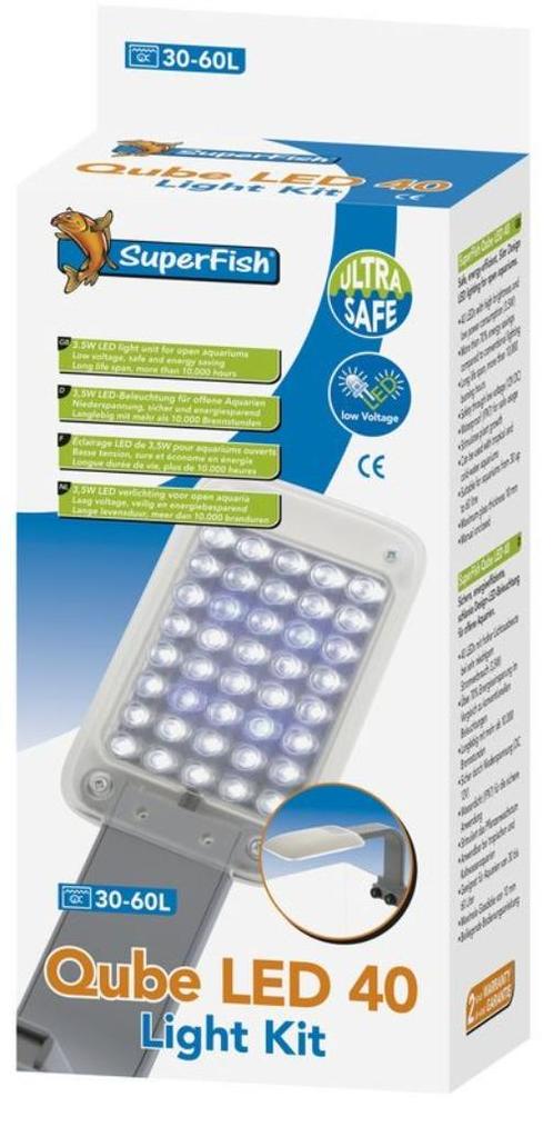 Superfish Qube LED40 Aquariumverlichting NIEUW, Animaux & Accessoires, Poissons | Aquariums & Accessoires, Neuf, Éclairage ou Chauffage