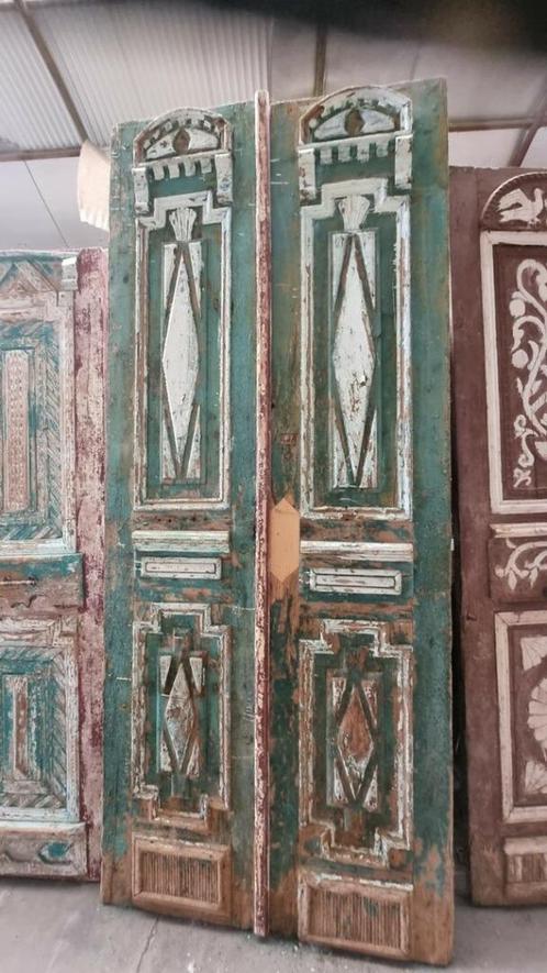 ANTIEKE DUBBELE DEUR 118X276 CM, Antiek en Kunst, Antiek | Woonaccessoires, Ophalen of Verzenden