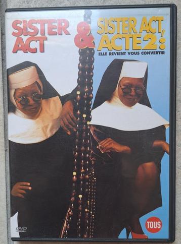 DVD double Sister Act 1 &2 (angl,franç + st neerl) beschikbaar voor biedingen