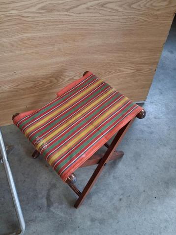Retro klap stoeltje mee neem camping retro vintage  beschikbaar voor biedingen