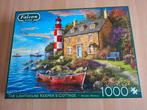 The Lighthouse Keeper's Cottage - Falcon puzzel 1000 stukjes, Ophalen, 500 t/m 1500 stukjes, Gebruikt, Legpuzzel