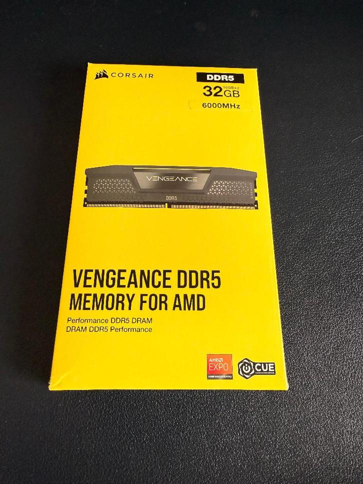 Corsair Vengeance 32GB (216GB) DDR5 6000MHz, Informatique & Logiciels, Mémoire RAM, Neuf, Desktop, 32 GB, DDR5, Enlèvement
