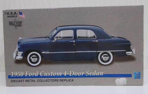 Modèle de voiture : Ford Custom 4 portes SEDAN verte 1950 à, Hobby & Loisirs créatifs, Voitures miniatures | 1:18, Enlèvement ou Envoi