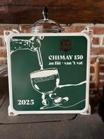 Chimay 150 van t vat emaille bordje, Antiek en Kunst, Ophalen of Verzenden