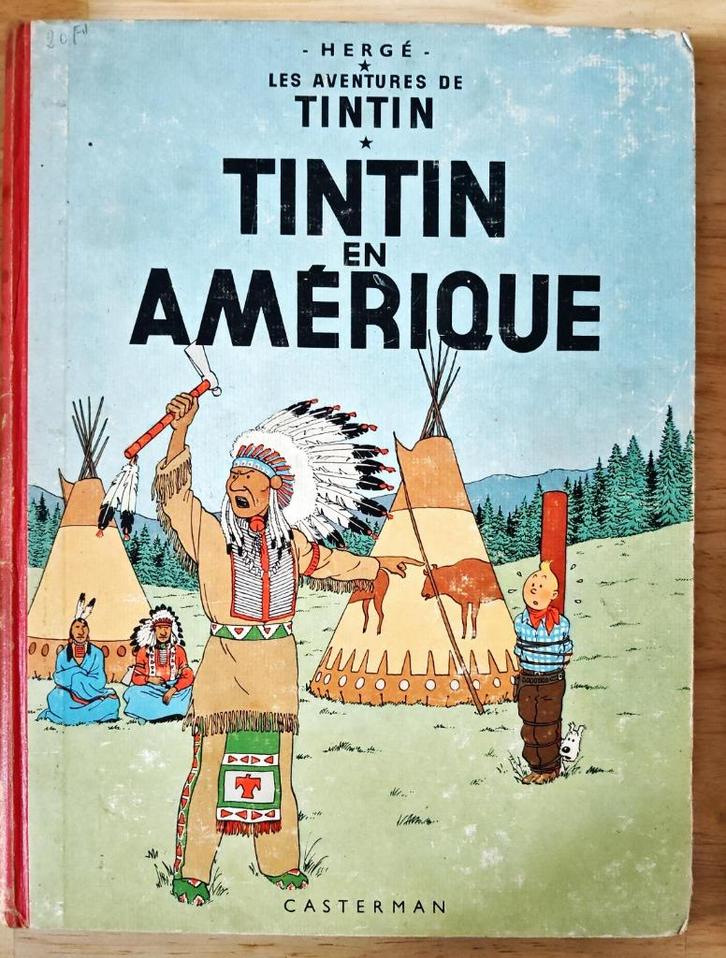 Tintin en Amérique  1962 2 HC  Kuifje   Tintin Ed. Casterman, Boeken, Stripverhalen, Gelezen, Ophalen of Verzenden
