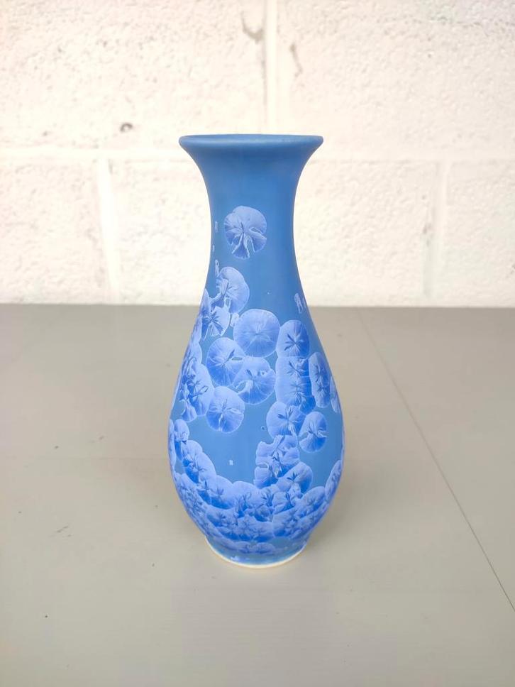 Unieke vaas met kristalglazuur, Antiek en Kunst, Antiek | Vazen, Ophalen of Verzenden