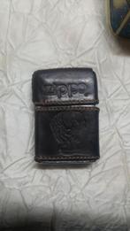 Vintage aansteker Zippo briquet cuir leder aigle B VII 19, Ophalen of Verzenden