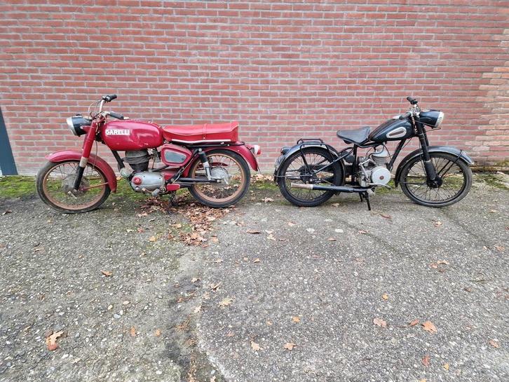 Garelli 125cc 4T, Hulsmann 100cc en Fiets met MAW motor., Motoren, Motoren | Oldtimers, Ophalen
