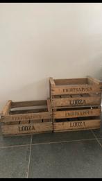 Houten kratjes Looza (5 stuks), Maison & Meubles, Comme neuf, Moins de 50 cm, Autres essences de bois, Moins de 50 cm