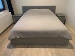 IKEA MALM Bedonderstel Hoog (Grijs), Gris, Enlèvement, Utilisé, 180 cm