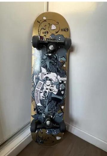 Skateboard OXELO MID Gold beschikbaar voor biedingen