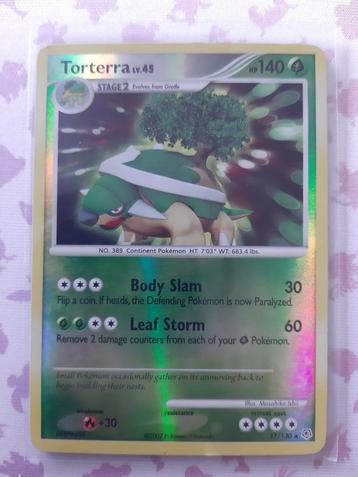 Torterra lv.45 - pokemon diamond and pearl 17/130 rev. holo