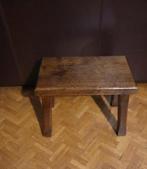 Massief eikenhouten bijzettafeltje, Enlèvement, Utilisé, Rectangulaire, Bois