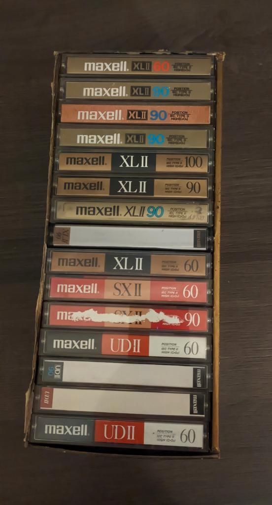 15 cassettes audio Maxell type II, CD & DVD, Cassettes audio, Utilisé, Enlèvement ou Envoi