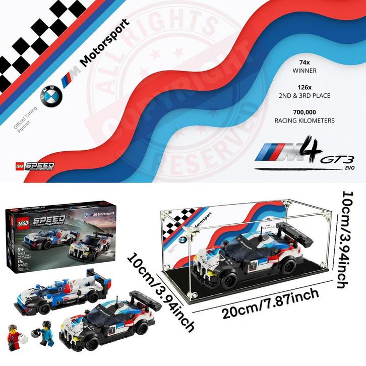 Vitrine + décor BMW Motorsport (compatible set 76922), Kinderen en Baby's, Speelgoed | Duplo en Lego, Lego, Ophalen of Verzenden