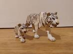 Papa tigre blanc et son bébé Scleich parfait état, Ophalen