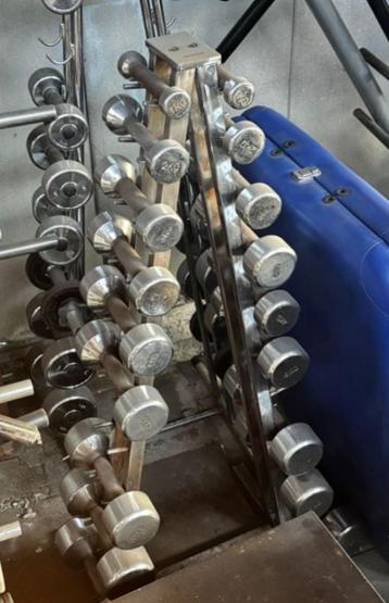 Chromed dumbbellset (1 - 10kg) beschikbaar voor biedingen