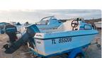 Boot 4m40 gegalvaniseerde trailer met een motor van 40 pk ui, Watersport en Boten, Ophalen of Verzenden, Zo goed als nieuw