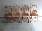 Vintage stoelen, Huis en Inrichting, Ophalen, Gebruikt, Bruin, Vier