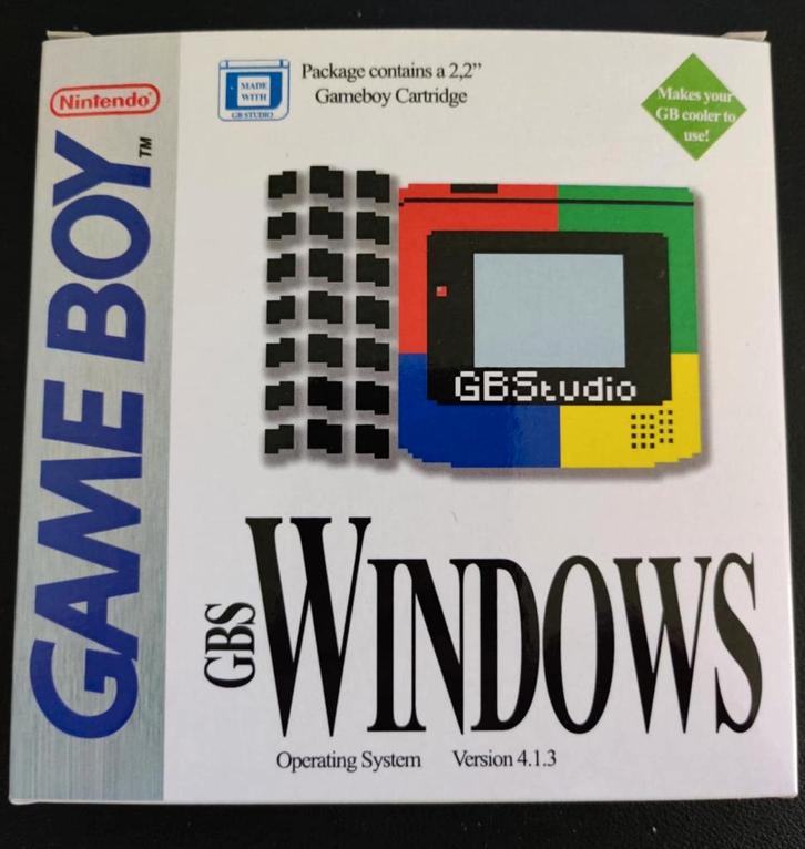 WINDOWS pour Game Boy (développé par Ruben Retro), Consoles de jeu & Jeux vidéo, Jeux | Nintendo Game Boy, Neuf, Autres genres