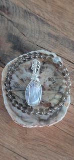 edelsteen hanger en armband sieraden kristallen juwelen, Ophalen of Verzenden, Nieuw, Roze