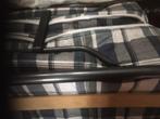 opklapbed met matras ( 1 persoon ), Huis en Inrichting, Ophalen, Zo goed als nieuw, Eenpersoons, Zwart