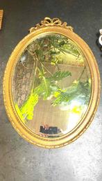 Magnifique ancien miroir doré biseauté 70 cm, Antiek en Kunst, Ophalen of Verzenden