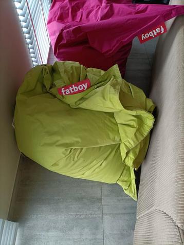 Fatboy zitzak groot, Enlèvement, Comme neuf, Vert, Pouf