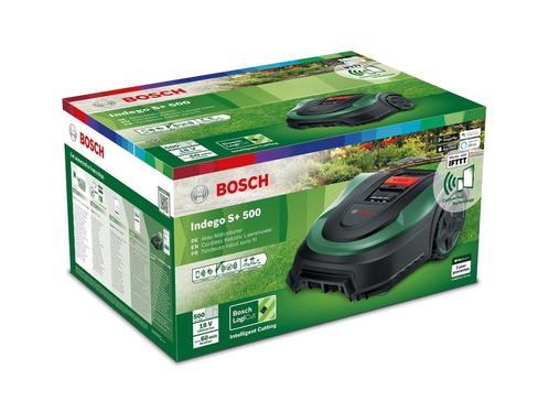 Nieuwe Bosch Indego S+ 500 geconnecteerde robotgrasmaaier, Tuin en Terras, Robotmaaiers, Nieuw, Minder dan 20 cm, Bestuurbaar via app