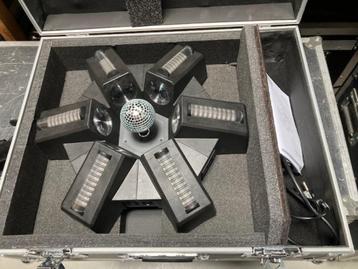 2 x Showtec Typhoon 640 + case beschikbaar voor biedingen