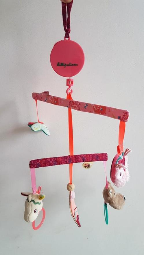 LILLIPUTIENS - Mobile musical louise, Kinderen en Baby's, Speelgoed | Babyspeelgoed, Gebruikt, Mobiel, Met geluid, Ophalen of Verzenden