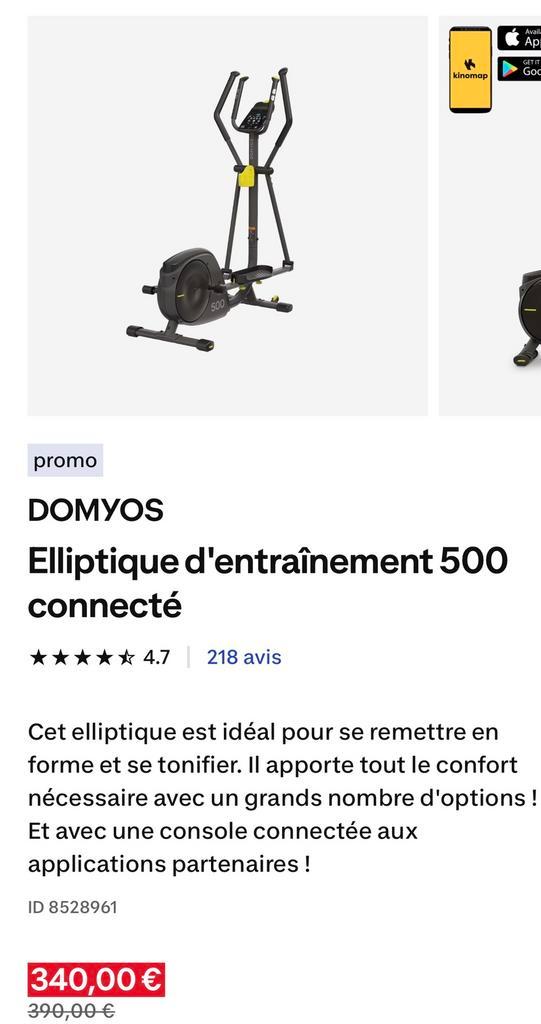 DOMYOS crosstrainer, Sport en Fitness, Fitnessapparatuur, Zo goed als nieuw, Crosstrainer, Benen, Overige materialen, Ophalen
