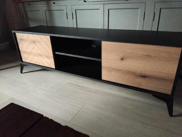 woonkamerset TV meubel + 2 zwarte kasten + TV meubel, Huis en Inrichting, Kasten | Ladekasten, Ophalen of Verzenden