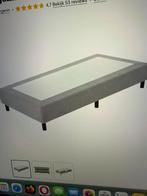 Boxspring 90 x 200, Huis en Inrichting, Slaapkamer | Boxsprings, Ophalen, Zo goed als nieuw, Grijs
