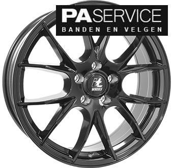 Nieuw 17 inch Gloss Black It wheels Fiat 500 set incl, Autos : Pièces & Accessoires, Pneus & Jantes, Jante(s), 17 pouces, Neuf