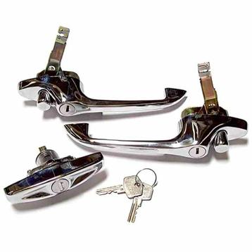 Klinken set chroom Classic Mini Cooper.   beschikbaar voor biedingen