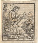Antonius Silvius houtsnede "Johannes Evangelist", Antiek en Kunst, Kunst | Etsen en Gravures, Ophalen