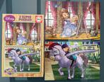 2 houten puzzels, Princess Sofia, 50 stukjes, 10 tot 50 stukjes, Ophalen of Verzenden, Zo goed als nieuw, Van hout