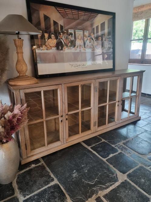 Eiken dressoir GRATIS LEVERING, Huis en Inrichting, Kasten | Dressoirs, Zo goed als nieuw, Glas, Ophalen of Verzenden
