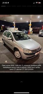 Opel corsa 2002, Auto's, Opel, Stof, Zwart, Particulier, Corsa