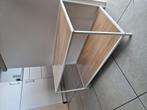 Vintage metalen houten salontafel, Huis en Inrichting, Tafels | Salontafels, Ophalen, Zo goed als nieuw