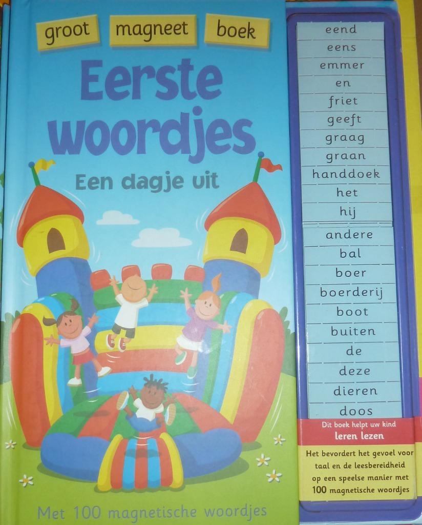 Groot magneet boek - Eerste woordjes - Een dagje uit, Ophalen, Nieuw, Taal en Lezen