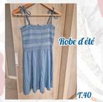 Robe d'été pour femme, bleu-T.40, Maat 38/40 (M), Blauw, Ophalen of Verzenden, Gedragen