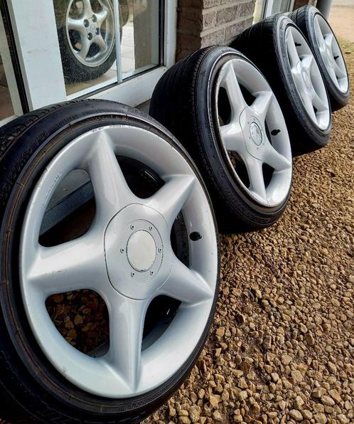 15" Titanium Velgen + Zomerbanden, Auto-onderdelen, Banden en Velgen, Banden en Velgen, Zomerbanden, 15 inch, Personenwagen, Gebruikt
