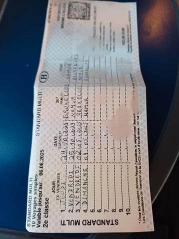 Standard Multi Pass met nog zes restritjes. beschikbaar voor biedingen