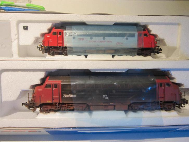 Dubbeltractie Roco DSB MY1154/MY1154 DC analoog, Hobby & Loisirs créatifs, Trains miniatures | HO, Comme neuf, Locomotive, Roco