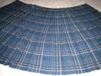 Geruite damesrok met plooien -  vintage ’80 - blauw, Blauw, Maat 42/44 (L), Ophalen of Verzenden, Zo goed als nieuw