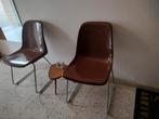 SET VAN 2 ORIGINELE VINTAGE STOELEN UIT 1977, Huis en Inrichting, Stoelen, Ophalen, Gebruikt, Kunststof