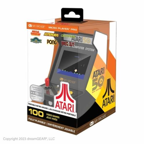 Console My Arcade Micro Player Pro ATARI 50ème Anniversaire, Games en Spelcomputers, Spelcomputers | Atari, Nieuw, Overige modellen